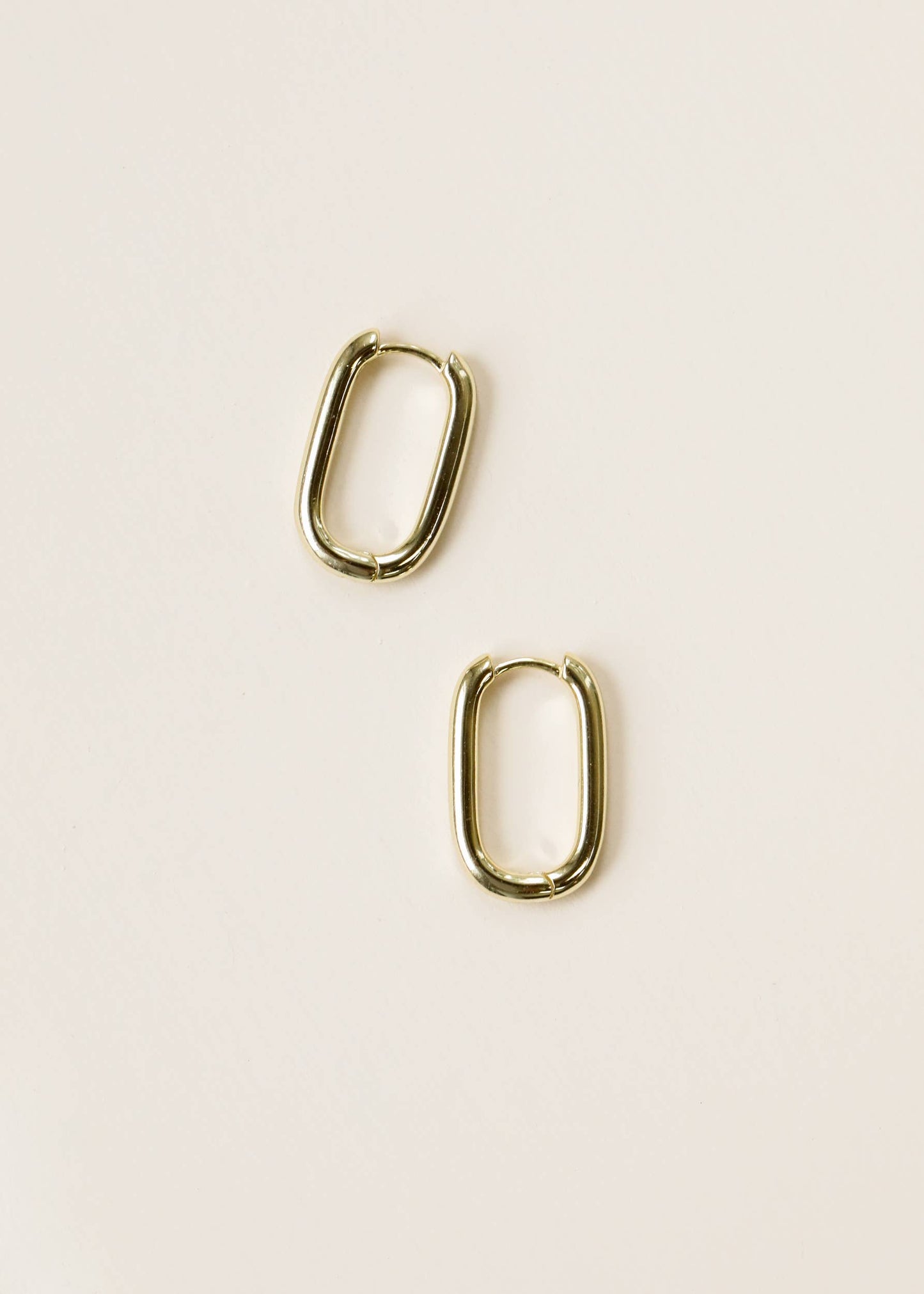 Rectangle Hoop - Large - Earring