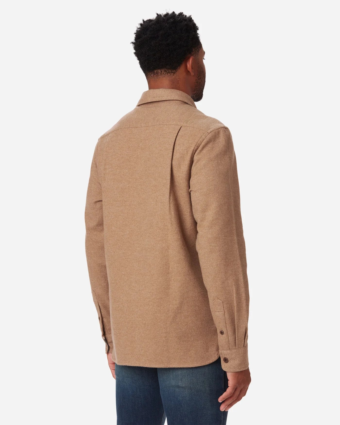 Flannel Utility Shirt Camel