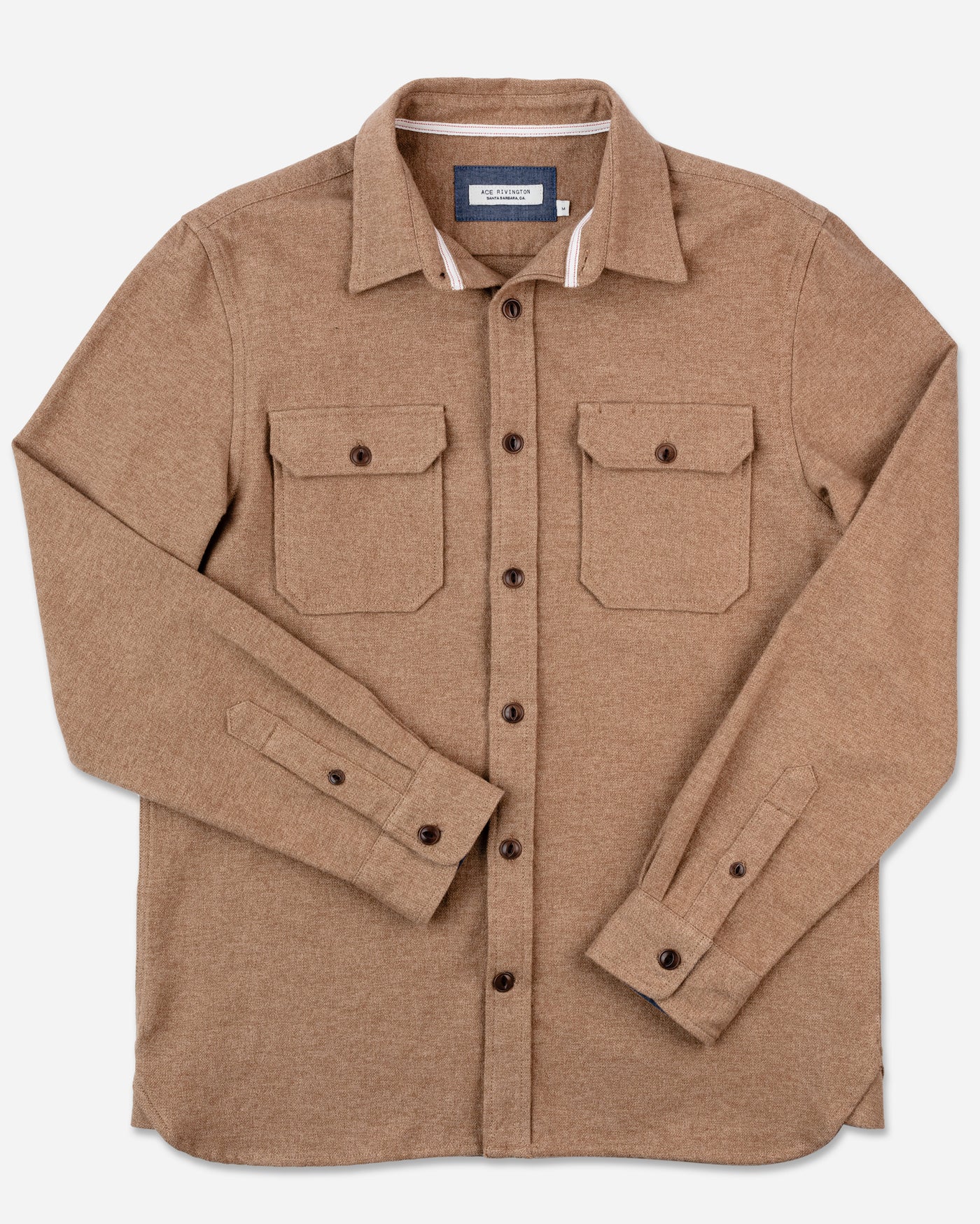 Flannel Utility Shirt Camel