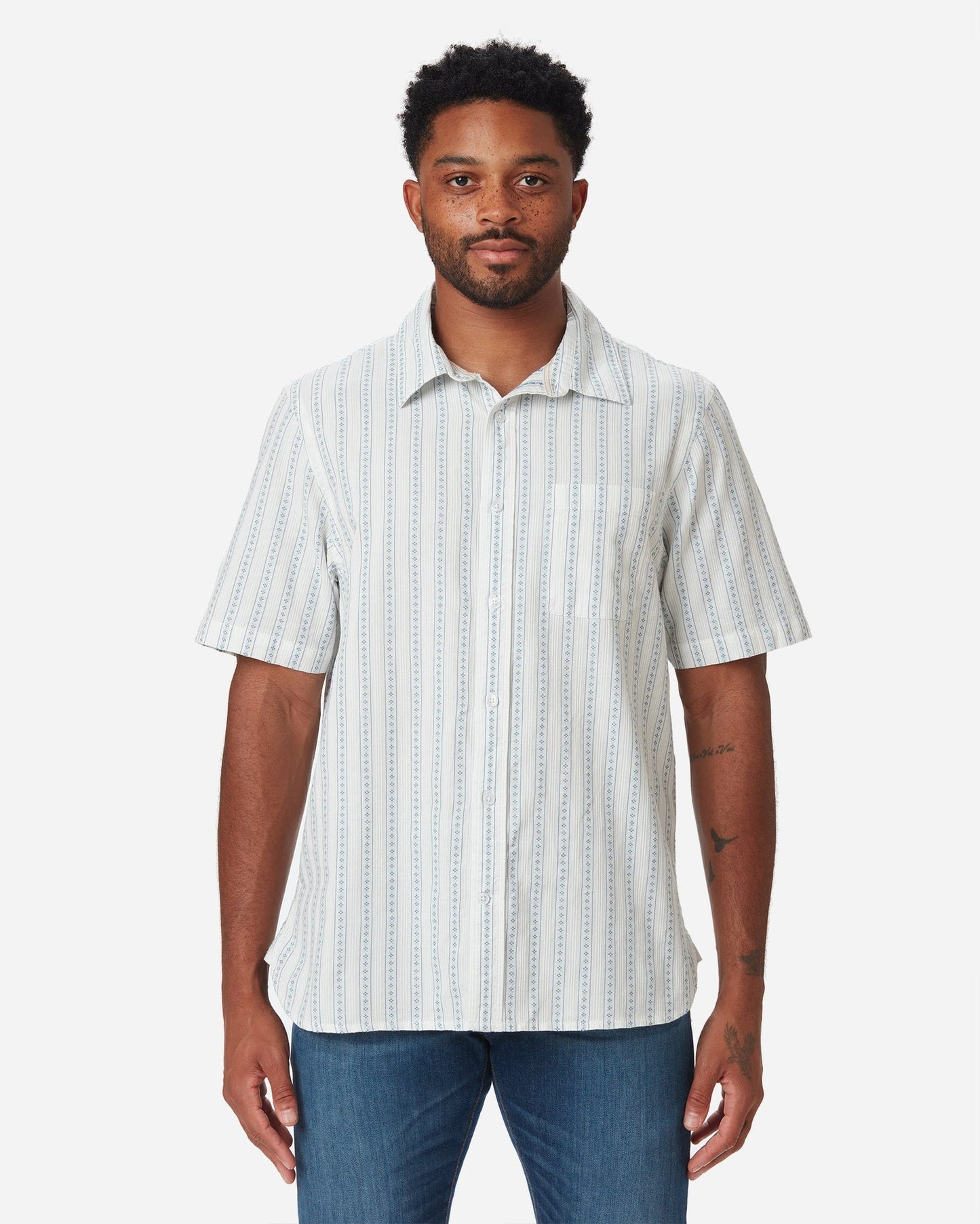 Tailored Shirt - Diamond Stripe