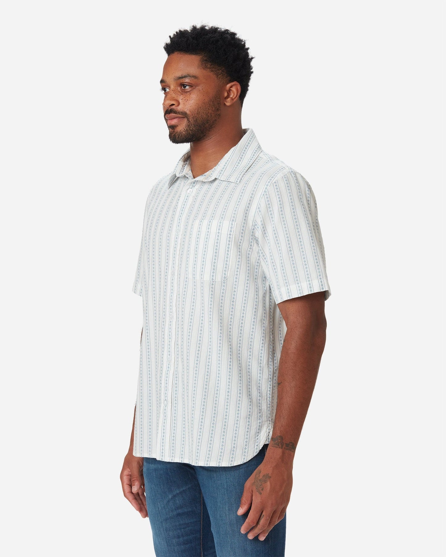 Tailored Shirt - Diamond Stripe