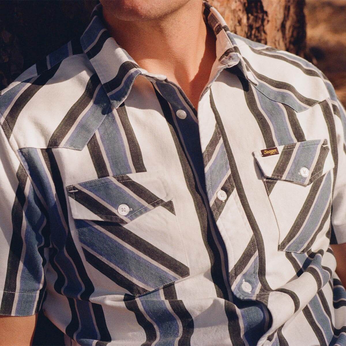 Amarillo SS Shirt Western Stripe