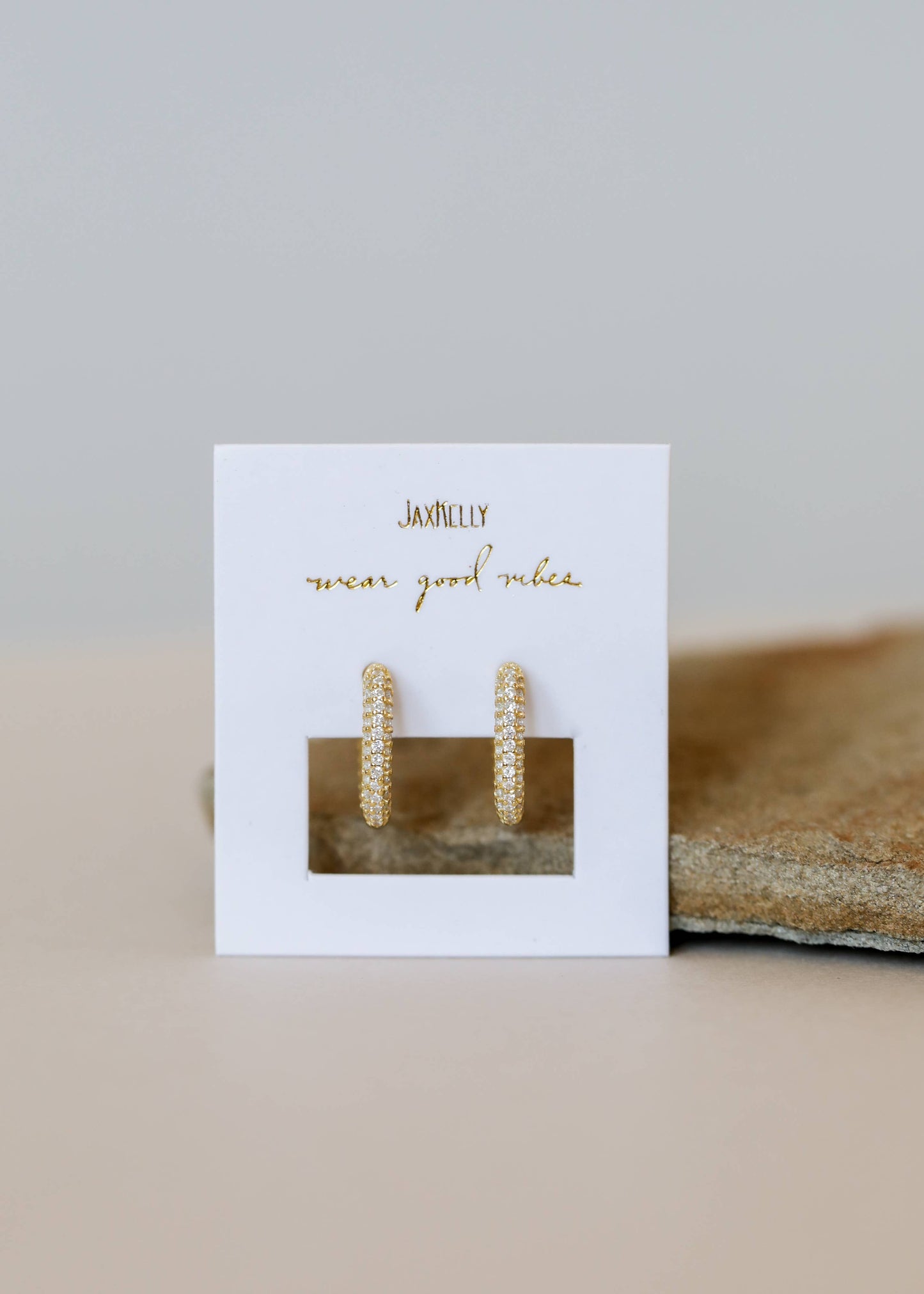 Golden Hoop -  Pavé - Earring