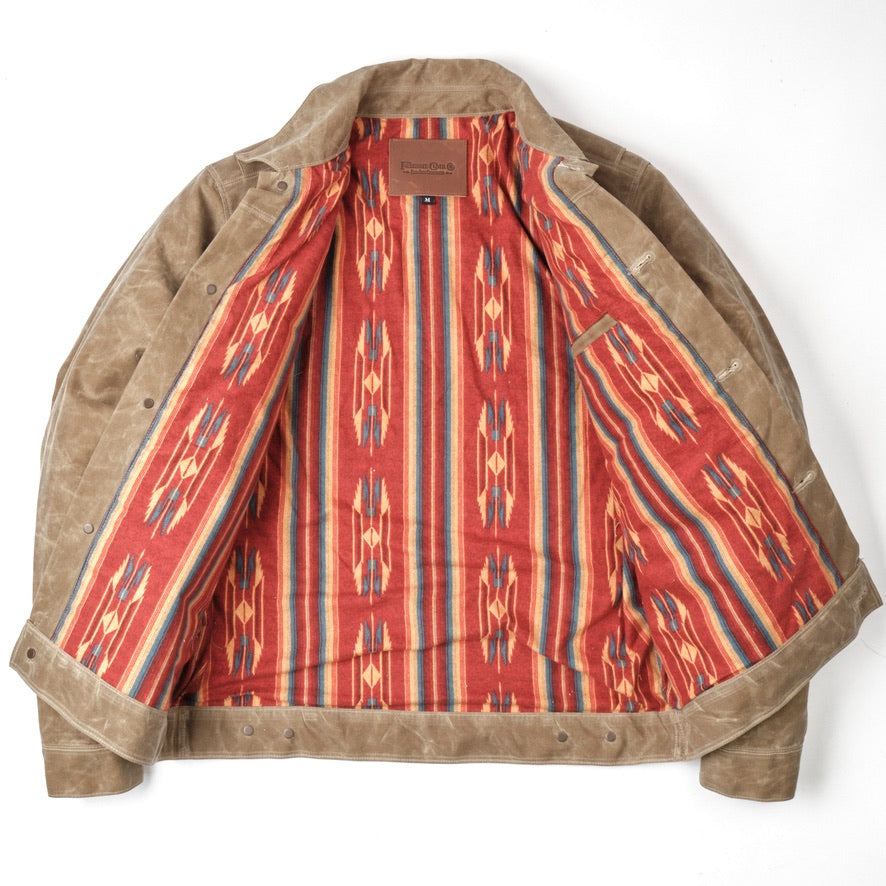 riders jacket waxed canvas tobacco Freenote Cloth RJ-1 As Seen in Yellowstone Freenotes RJ Freenote Cloth RJ-1 Riders Jacket