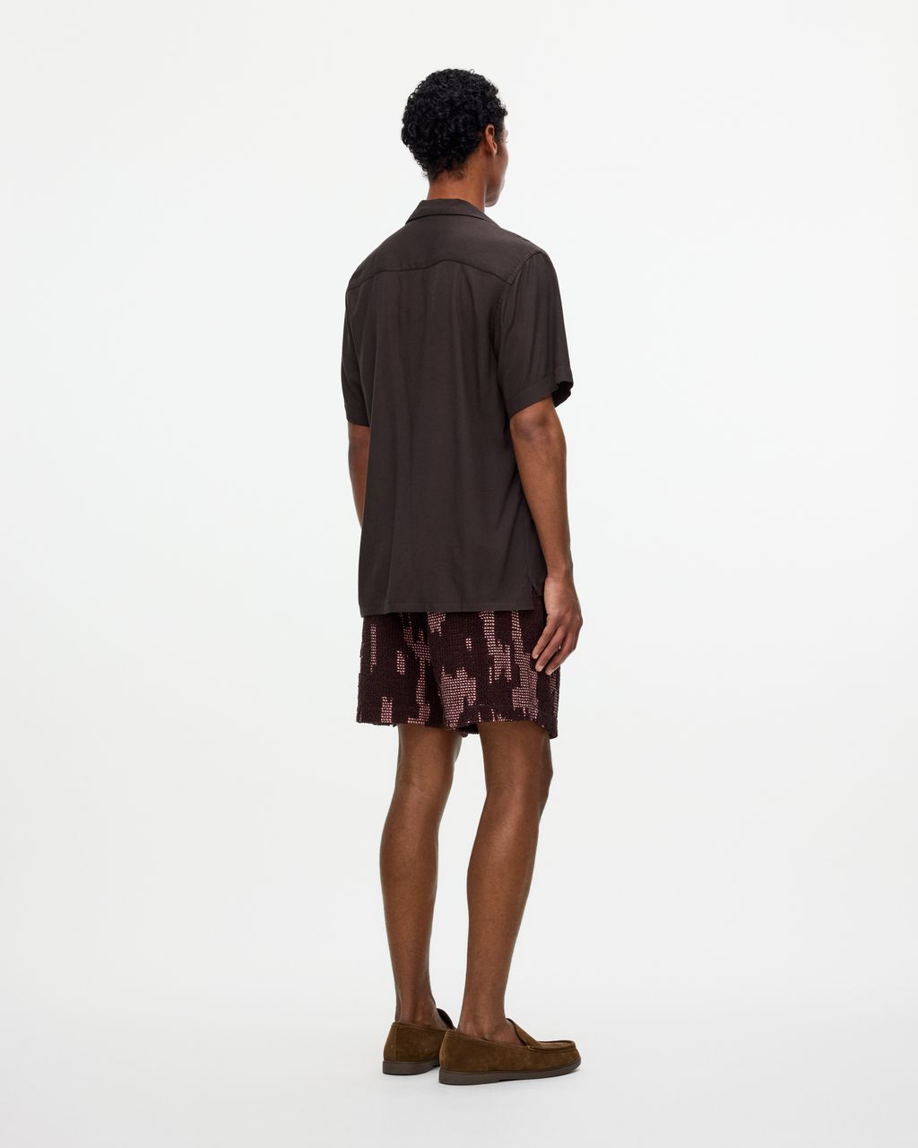 After Dark Brown Viscose Shirt
