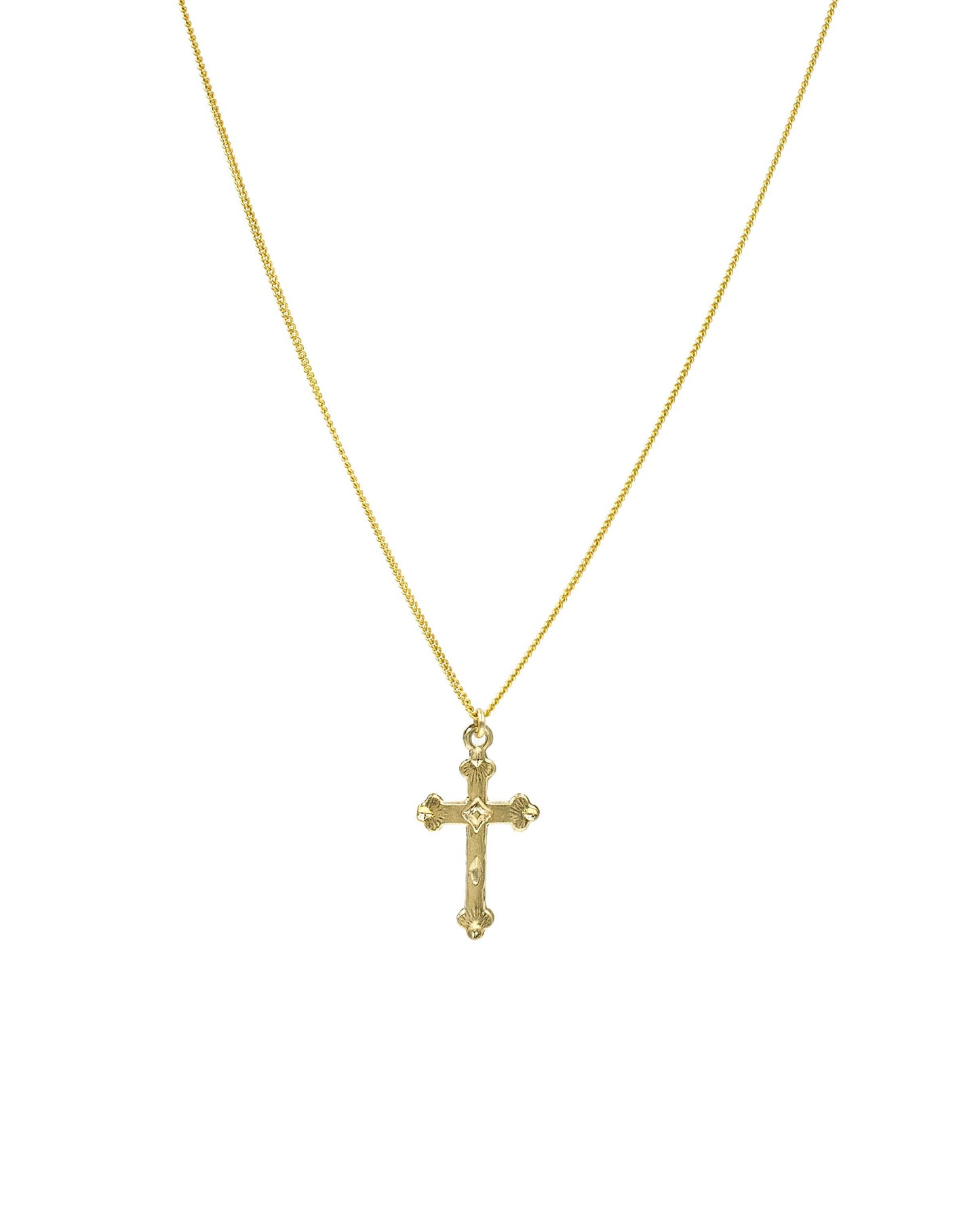 Cross Necklace: 16-18" / Gold Filled