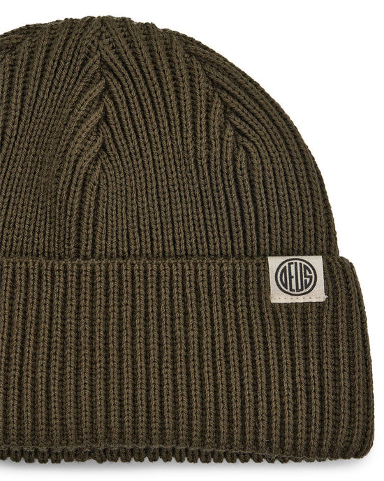 Pill Merino Beanie - Dark Olive: Dark Olive / OS