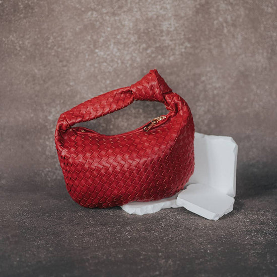 Drew Red Small Recycled Vegan Top Handle Bag Pre-Order 11/30