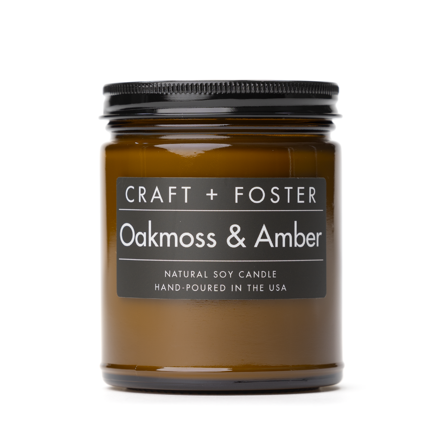 Oakmoss & Amber - 8oz Natural Soy Candle