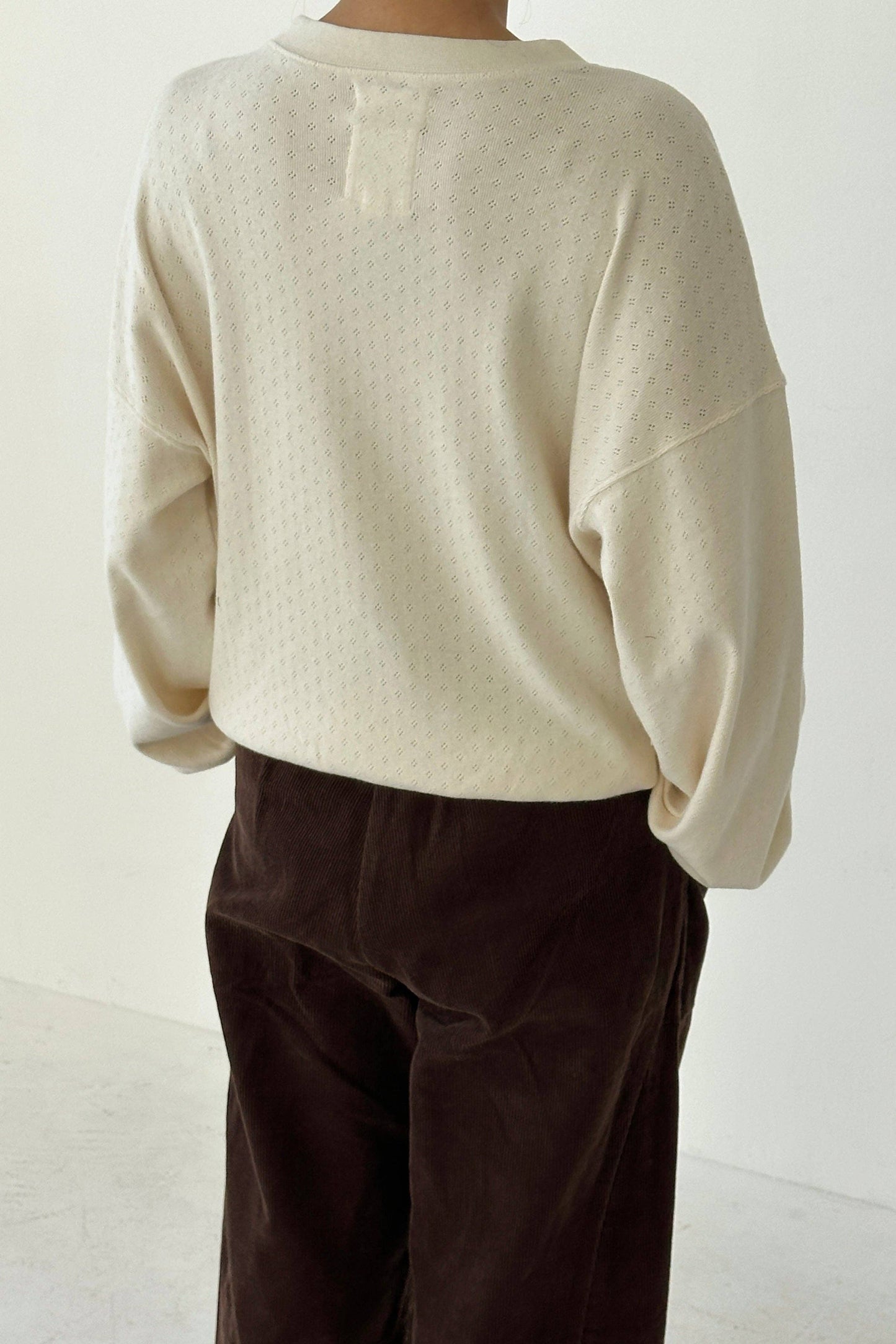 Pointelle Core Sweatshirt