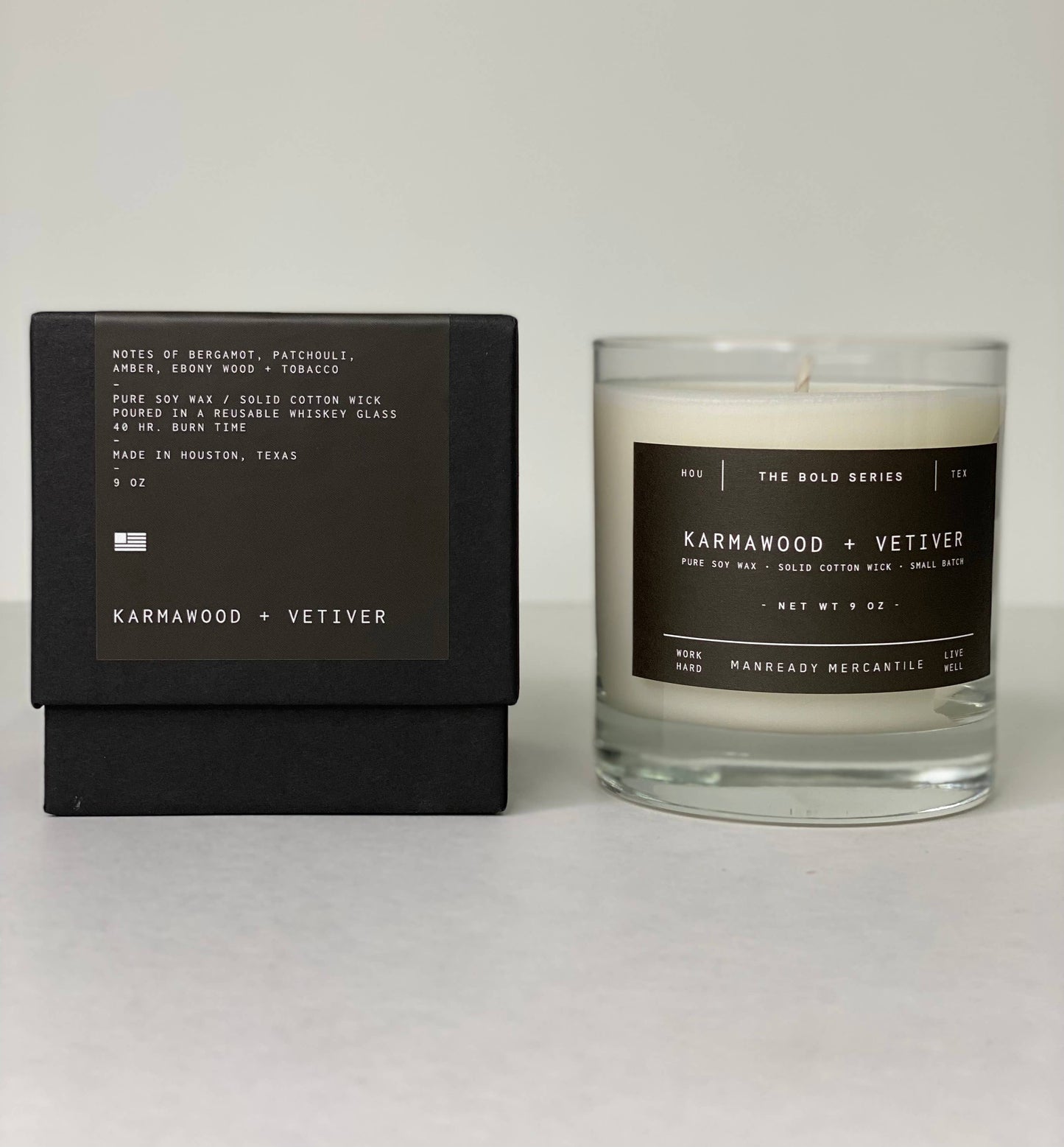 The Bold Series Soy Candle | Karmawood + Vetiver