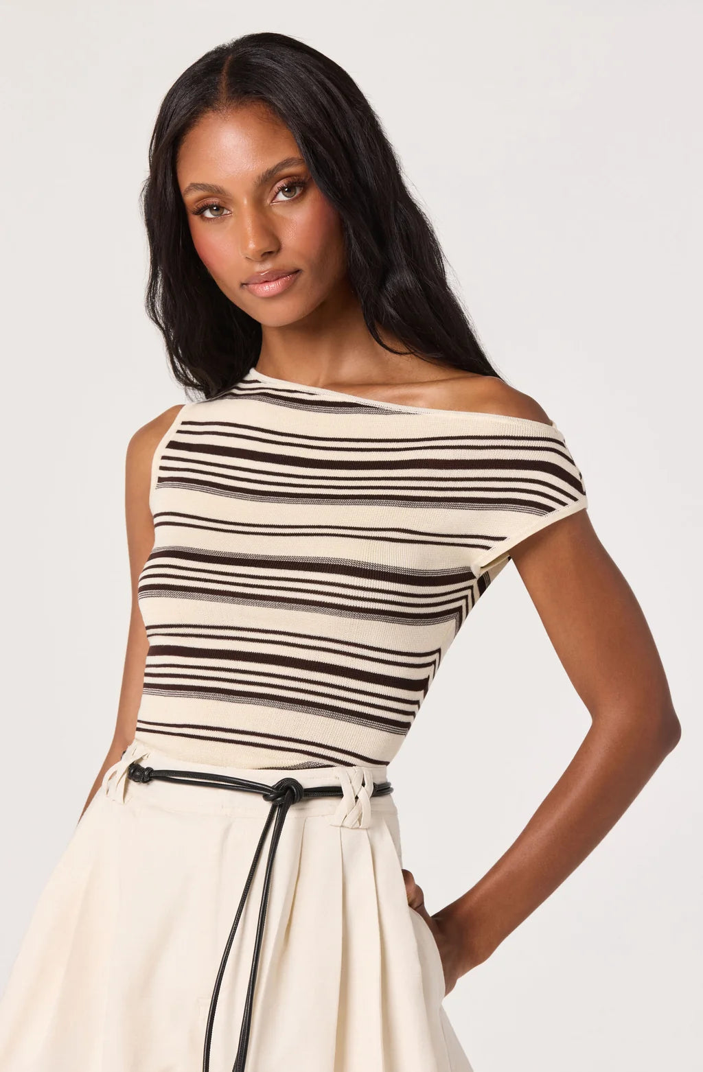 Sofia Knit One Shoulder Top