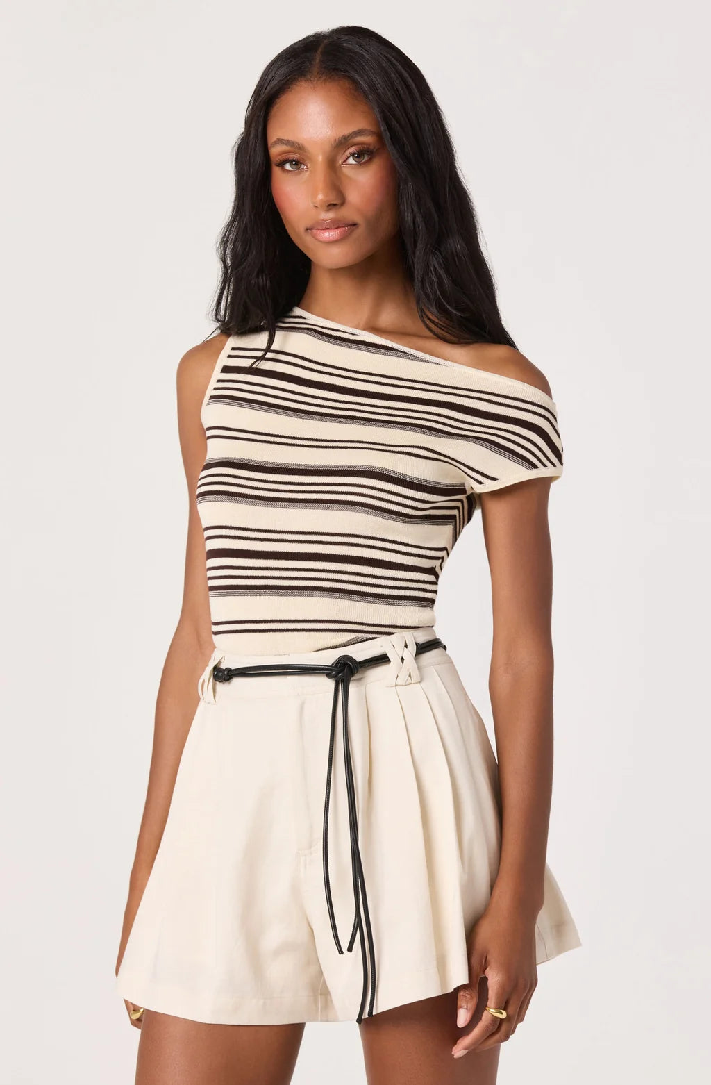 Sofia Knit One Shoulder Top