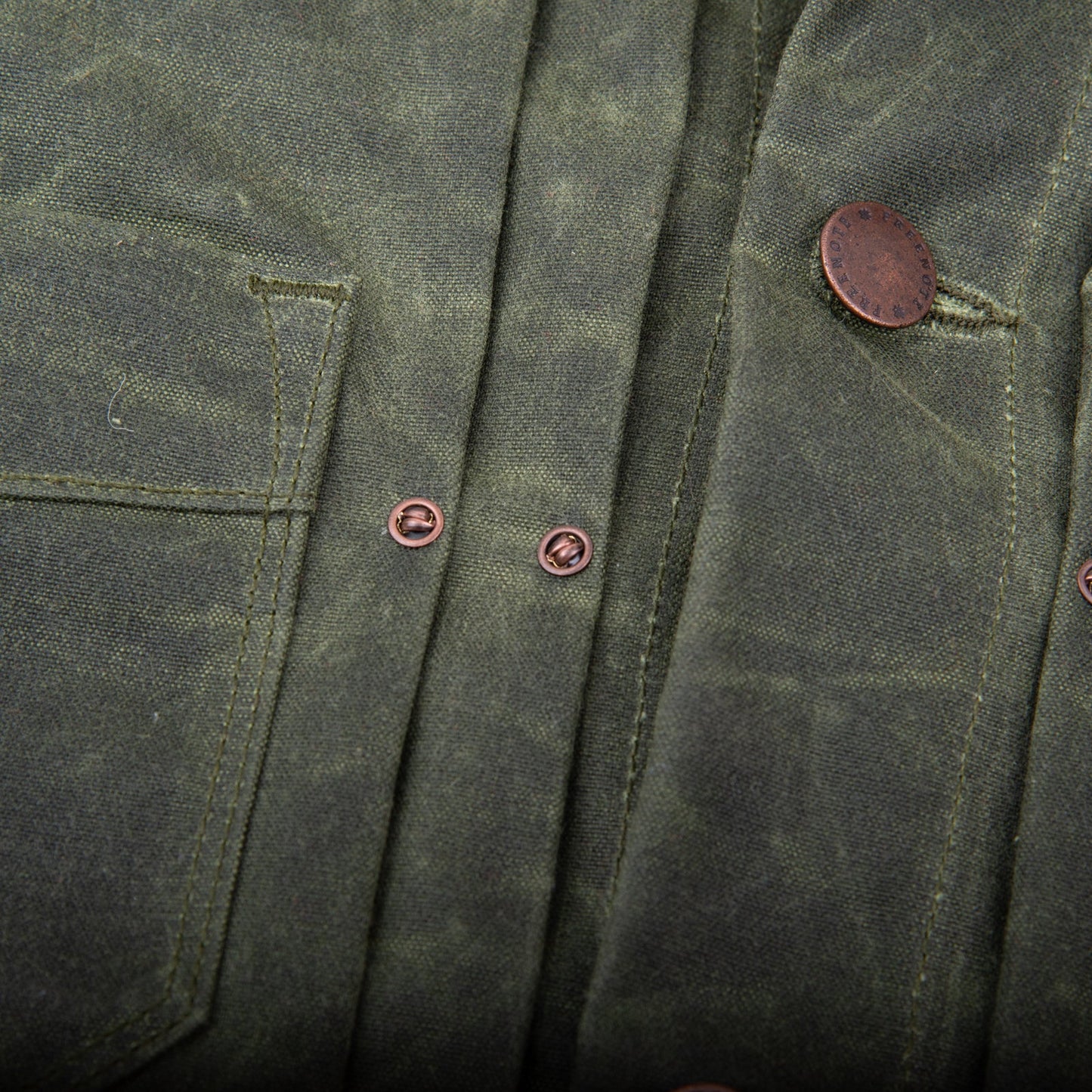 Riders Jacket Waxed Canvas Olive