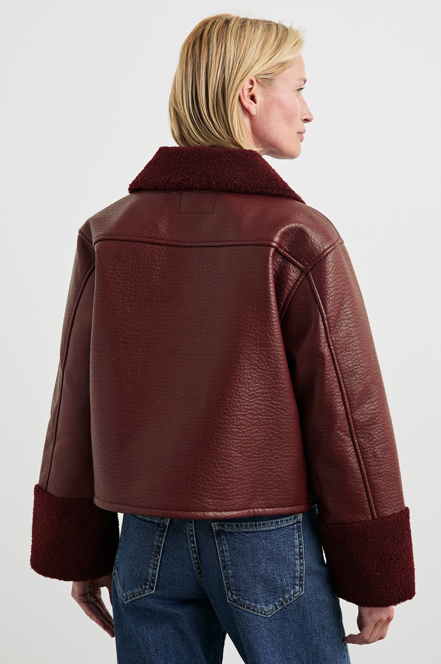 Dria jacket - Maroon Sherling