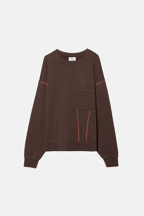 Contrast Stitch Crewneck