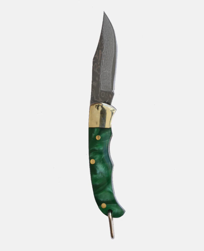 Assorted Mini Inlay Folding Knife: Antler