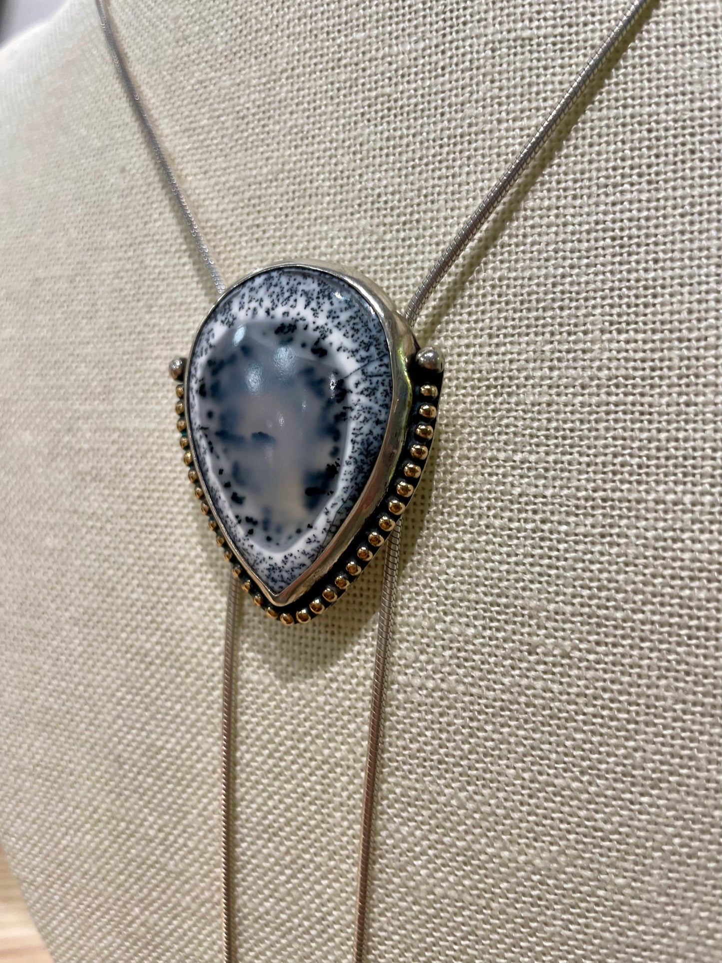 Dendritic Opal Chain Bolo