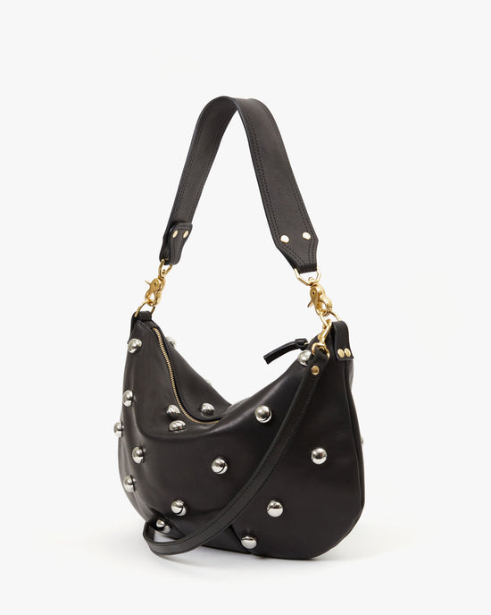 Moyen Messenger - Black w/ Studs