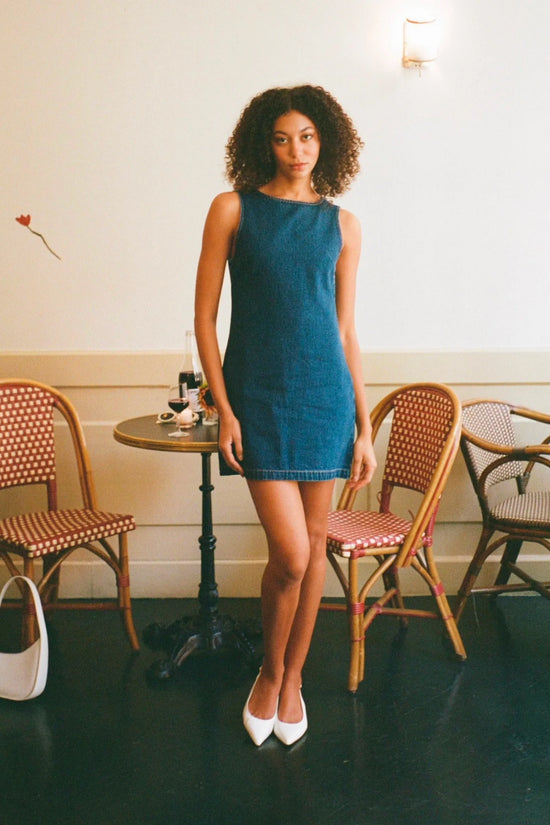 Shift Dress - Deep Blue