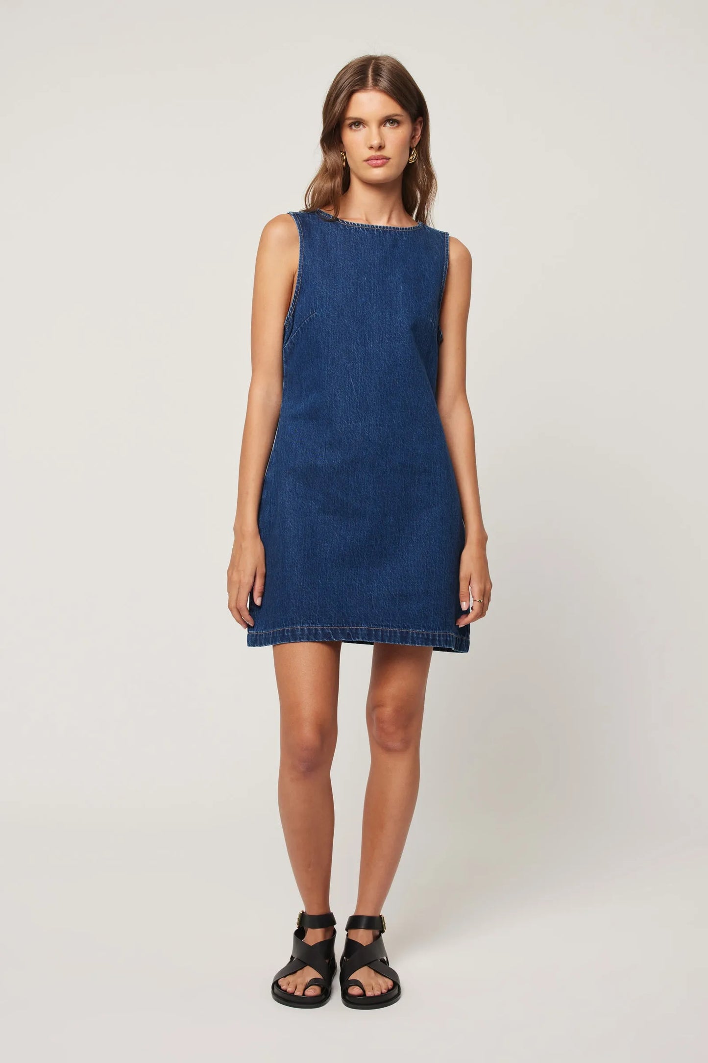 Shift Dress - Deep Blue