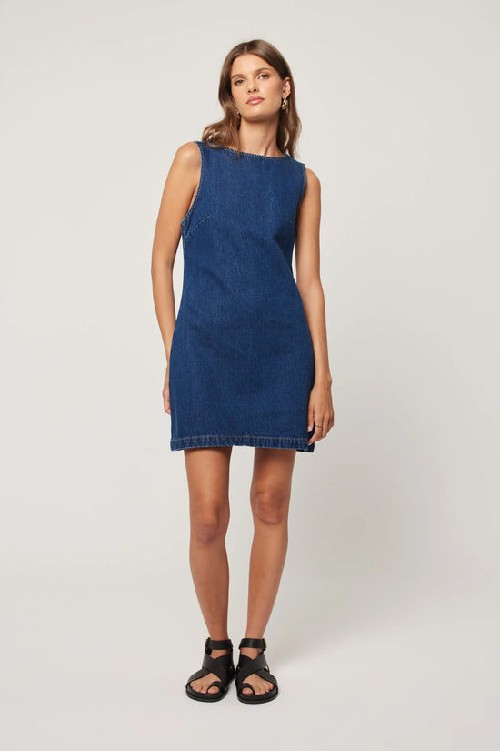 Shift Dress - Deep Blue