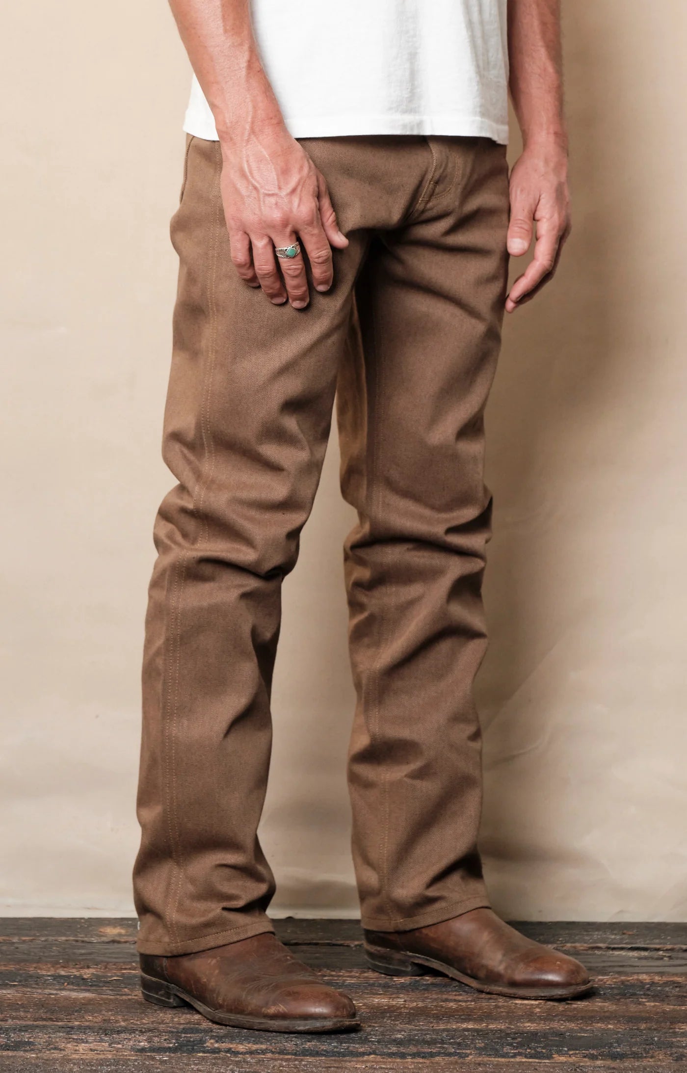 Wilkes Western 15 Oz Brown Denim