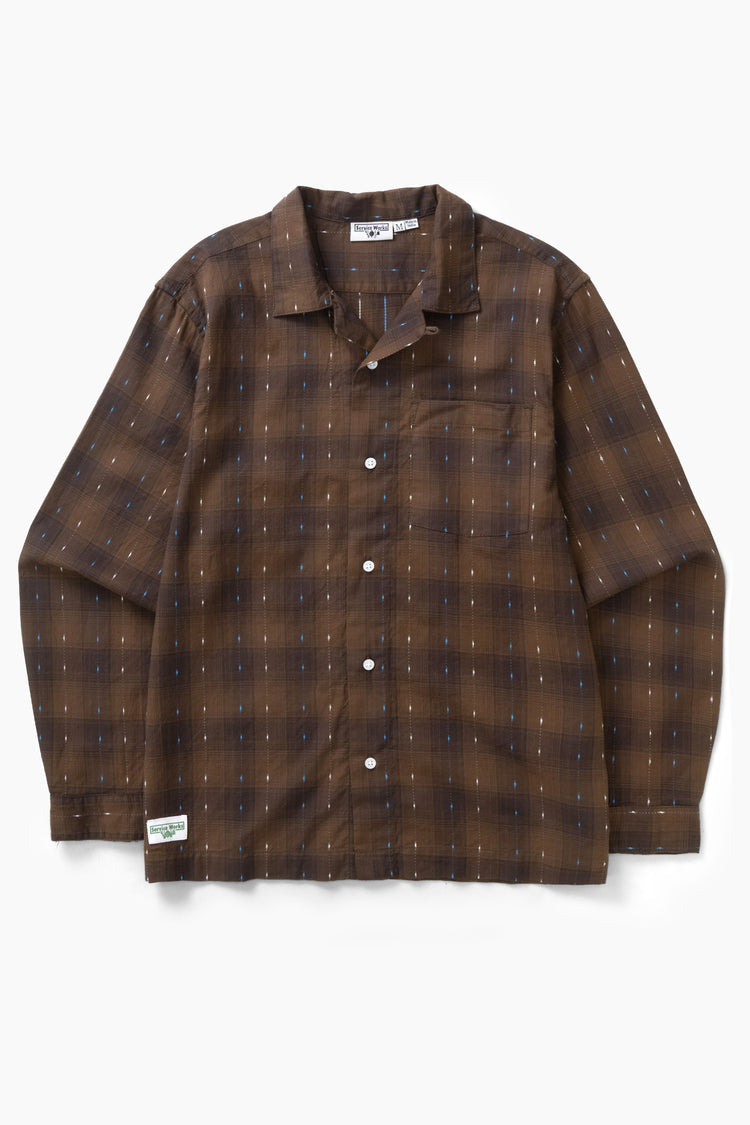 Drag Stitch Resort Shirt - Brown
