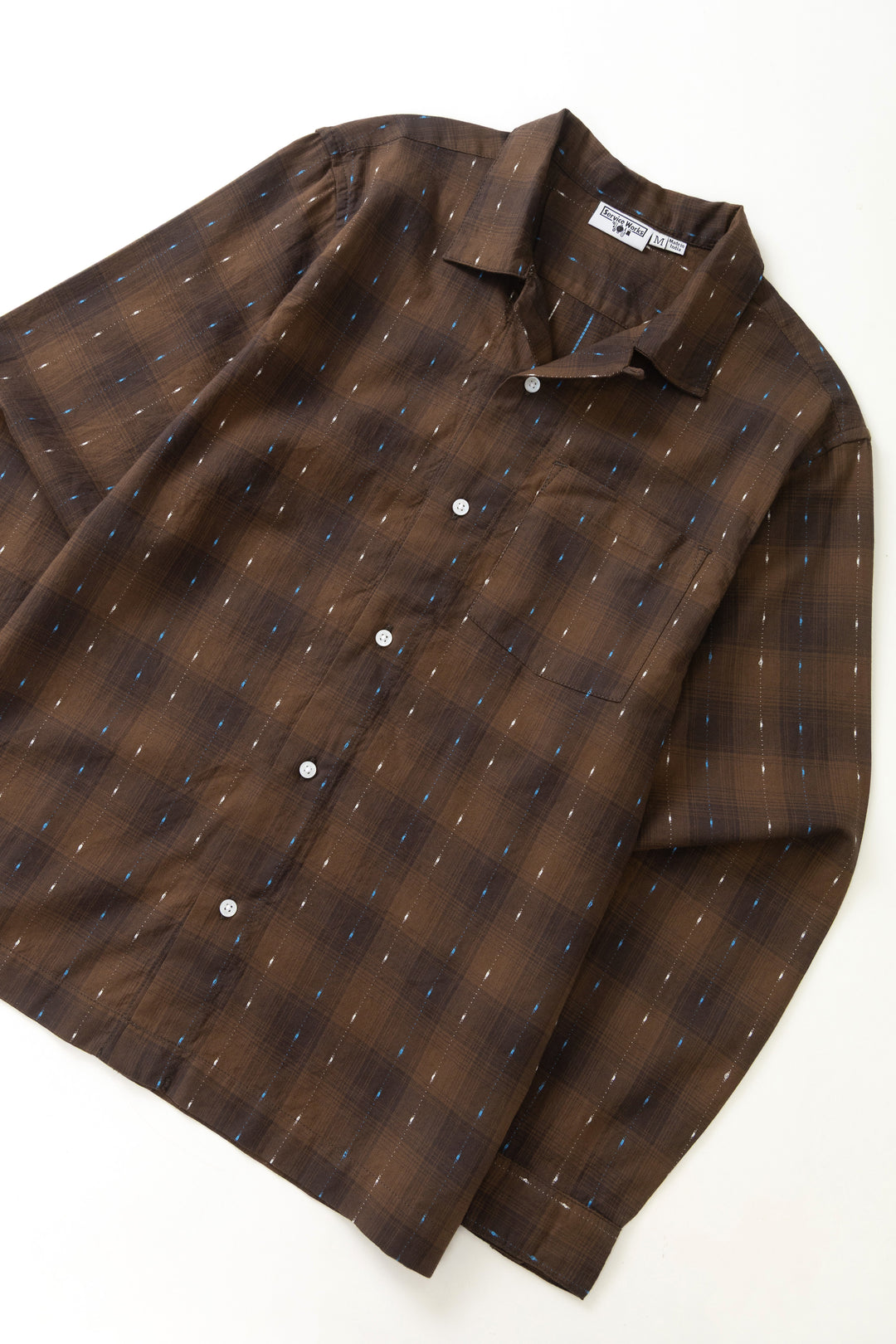 Drag Stitch Resort Shirt - Brown