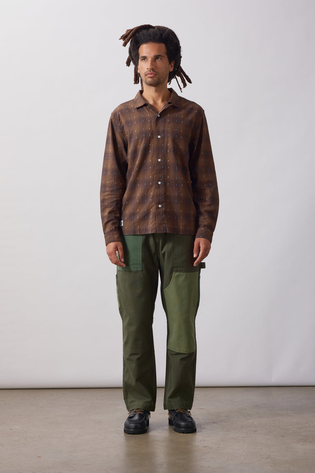 Drag Stitch Resort Shirt - Brown