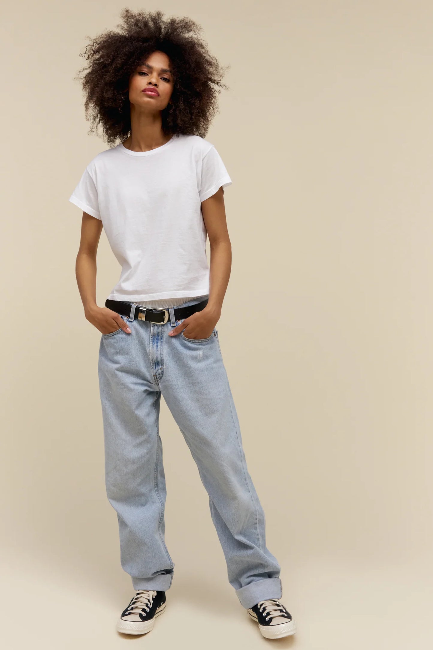 The Solo Tee - Bleach Wht