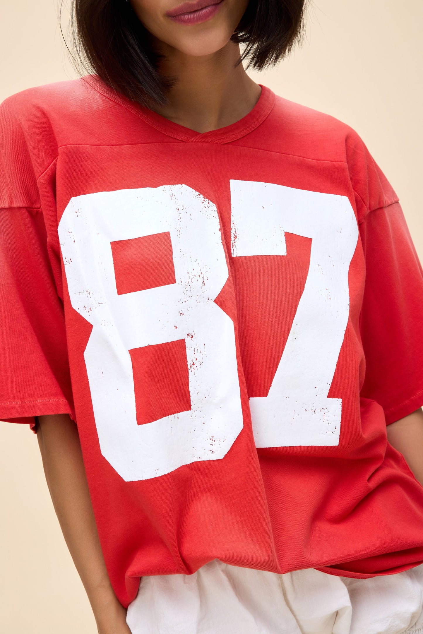 87 OVERSIZED JERSEY TEE