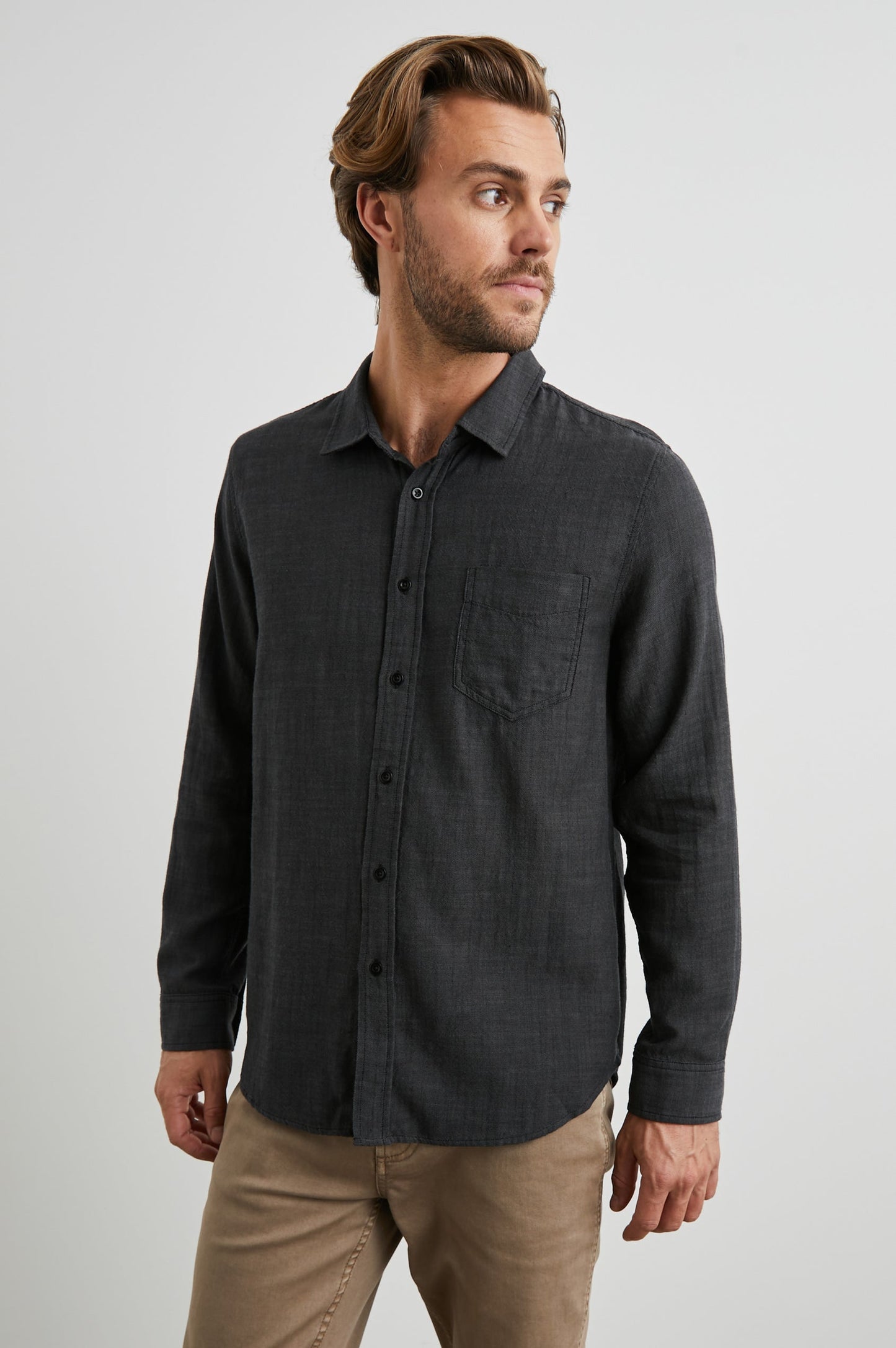 Wyatt Black Chambray