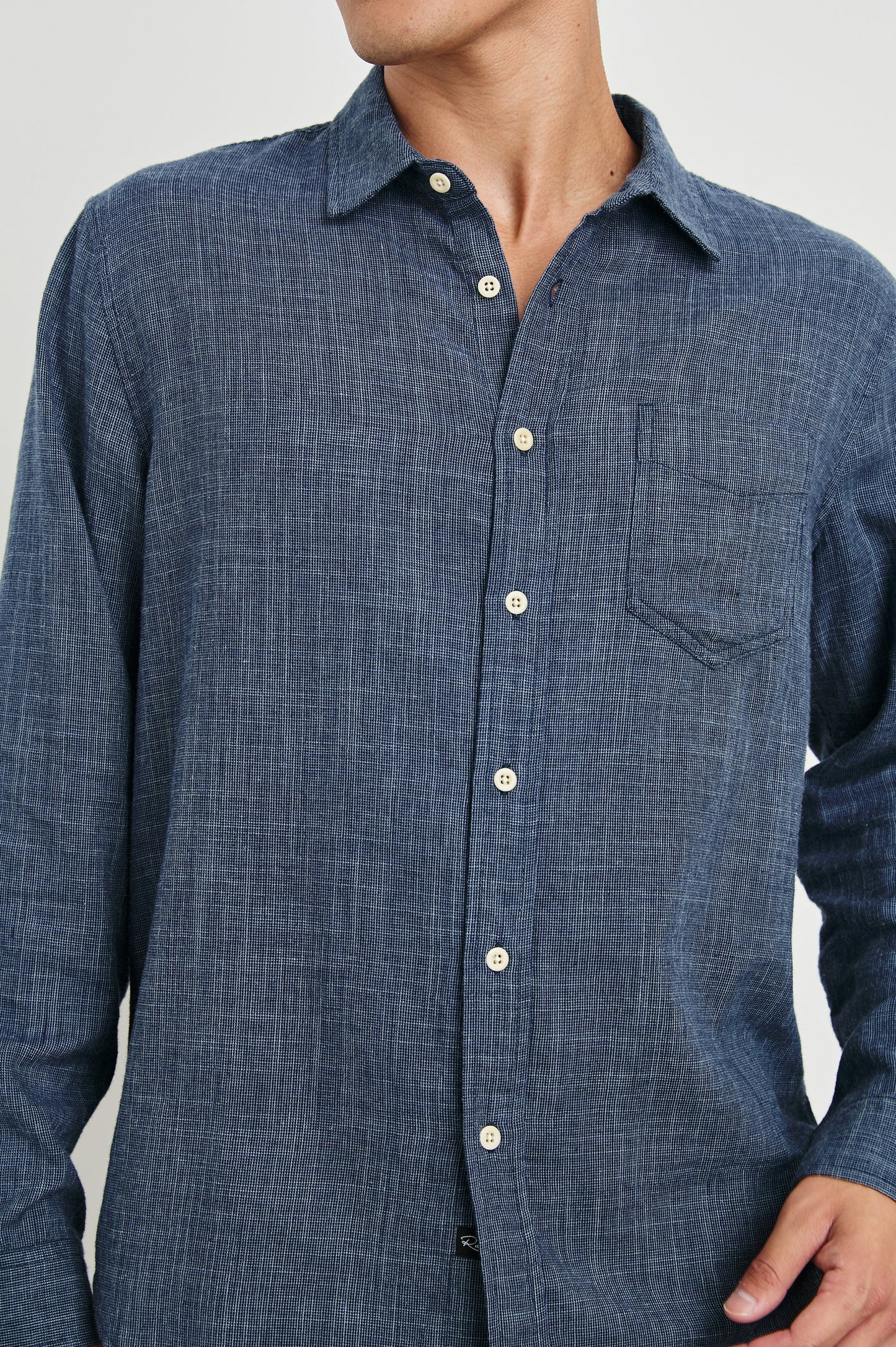 Wyatt - Navy Etch