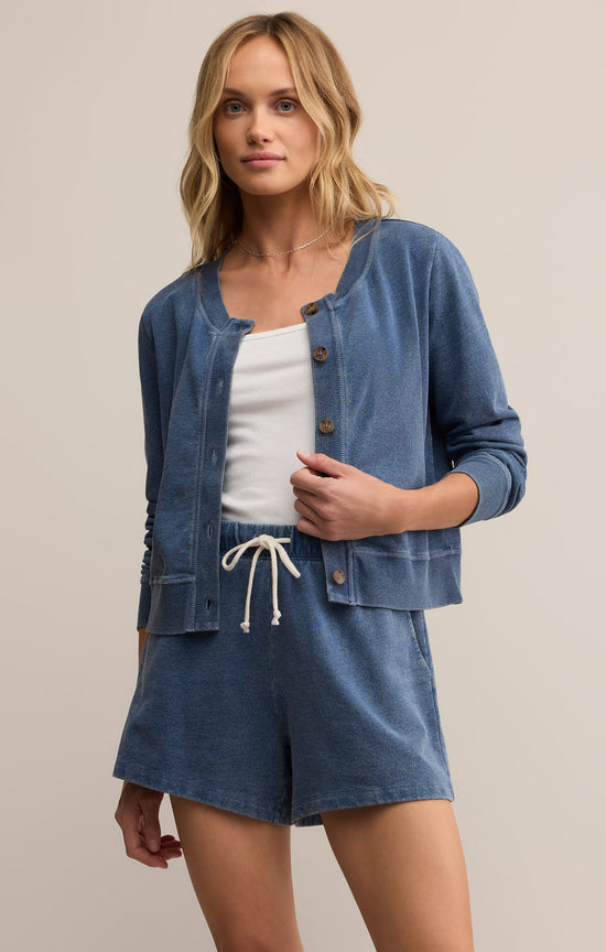 DAILY KNIT DENIM CARDIGAN