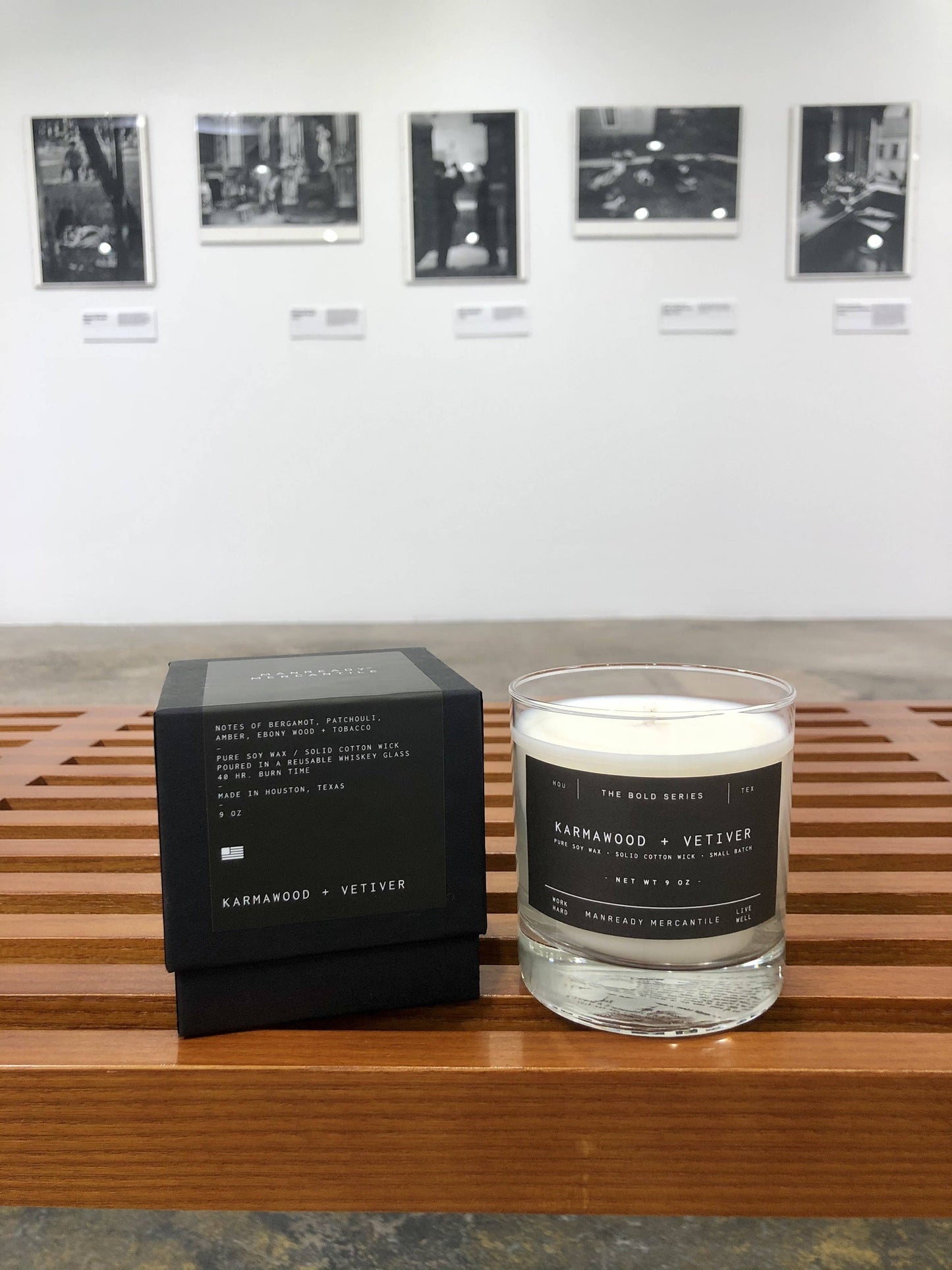 The Bold Series Soy Candle | Karmawood + Vetiver