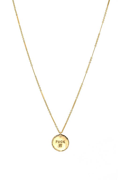 F*ck It Coin Necklace