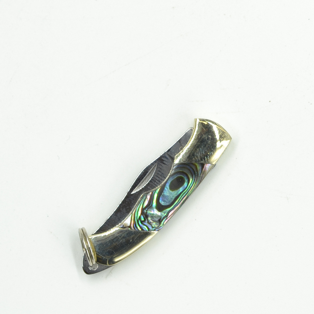 Assorted Mini Inlay Folding Knife: Antler