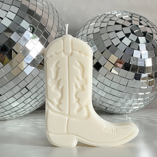 cowboy boot nashville shape candles: Sagebrush