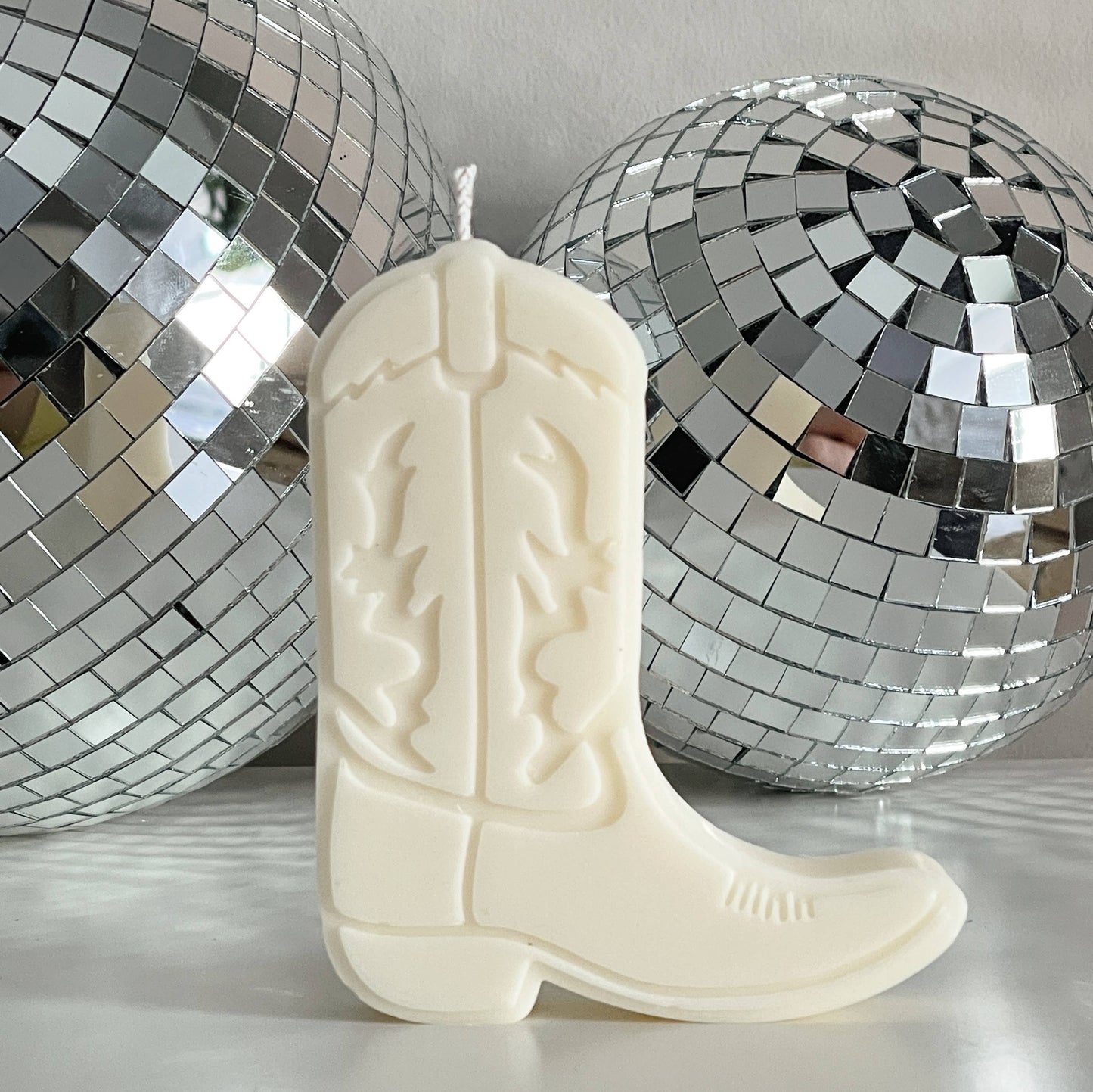 cowboy boot nashville shape candles: Desert
