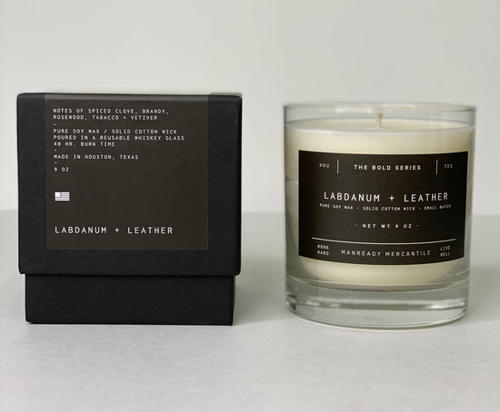 The Bold Series Soy Candle | Labdanum + Leather