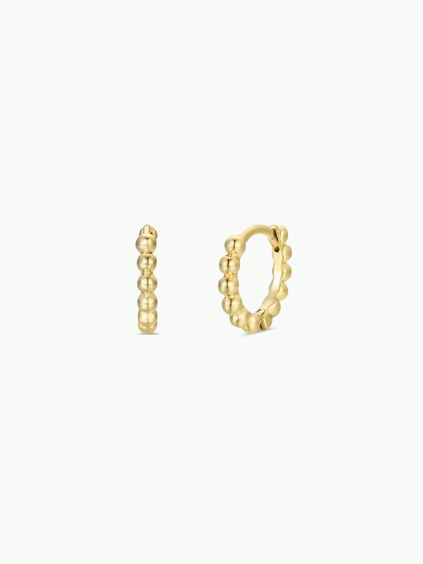 Ball Hoop - Small - Gold Earrings