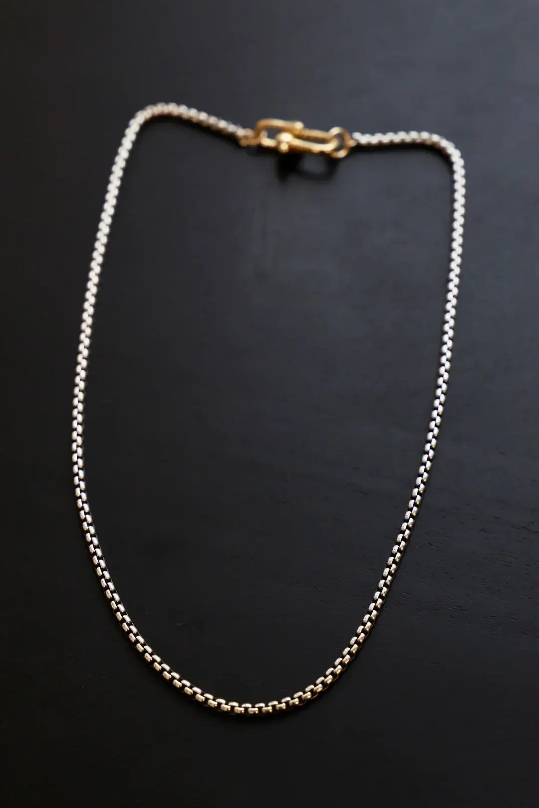 NOVA CHAIN NECKLACE: SILVER/GOLD / Large