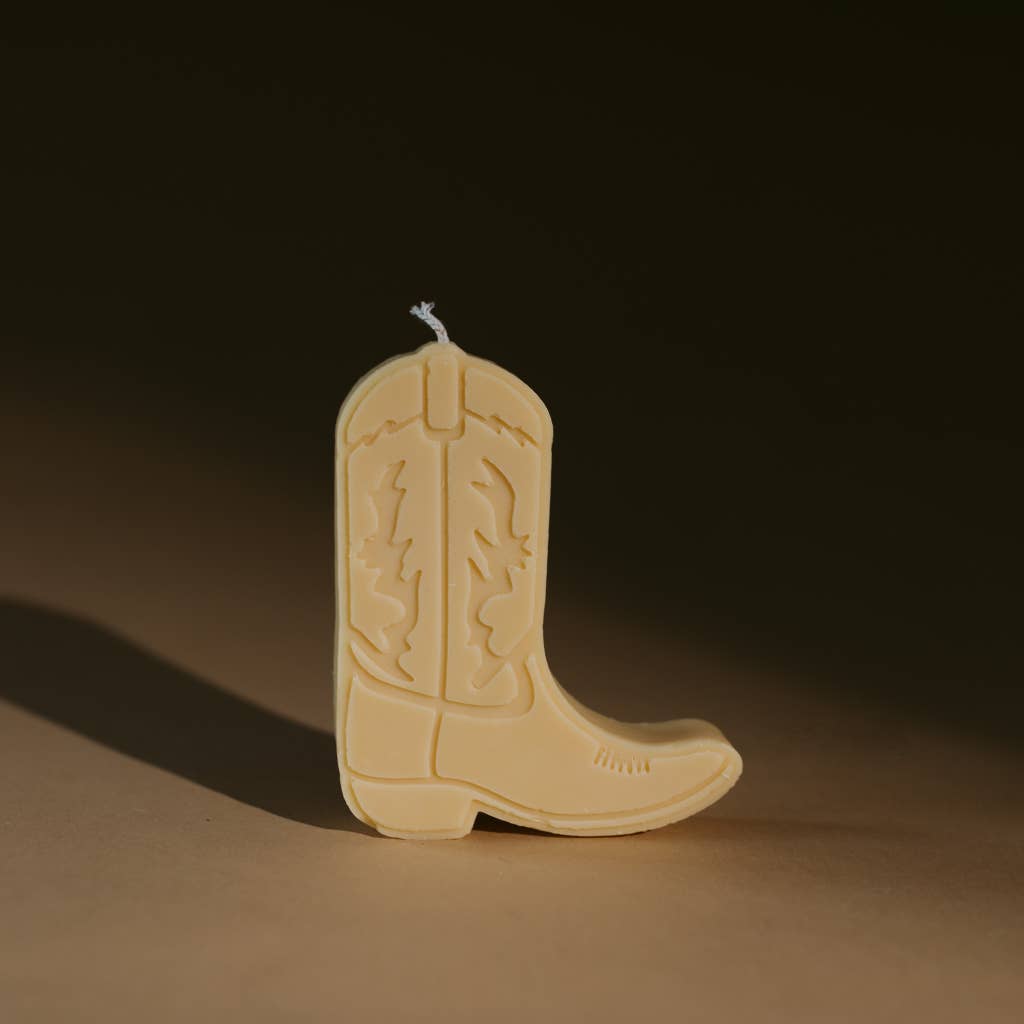cowboy boot nashville shape candles: Sagebrush