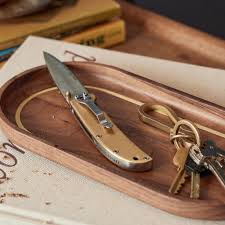 The Drop Point Knife - Brass