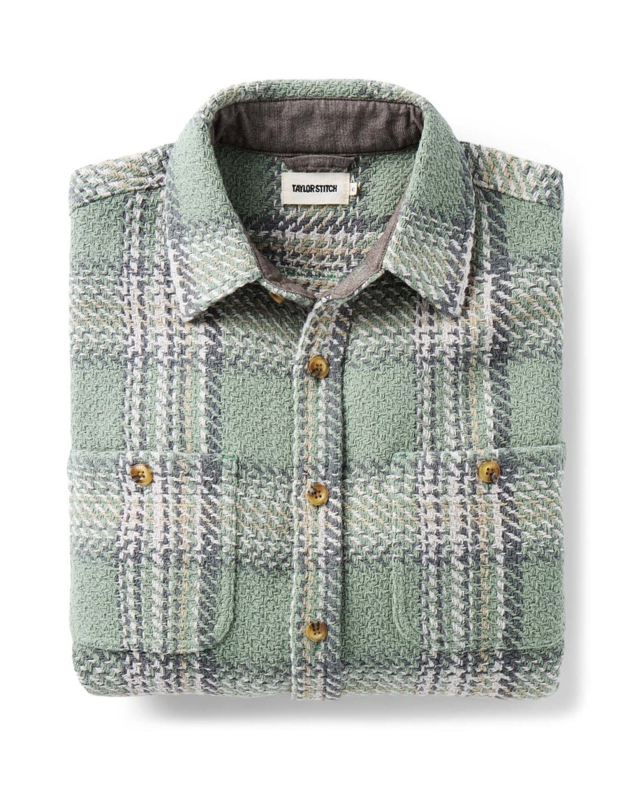 The Cutter Overshirt - Sage Plaid