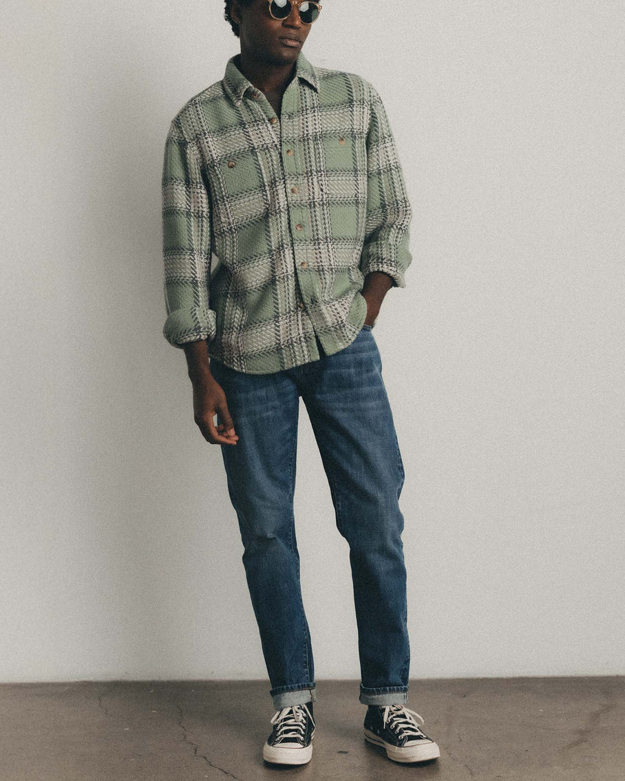 The Cutter Overshirt - Sage Plaid