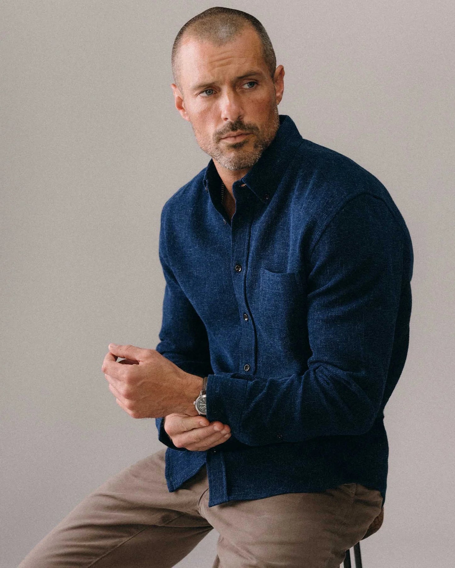 The Jack in Rinsed Indigo Waffle