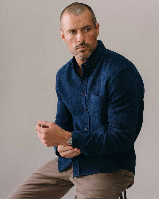 The Jack in Rinsed Indigo Waffle