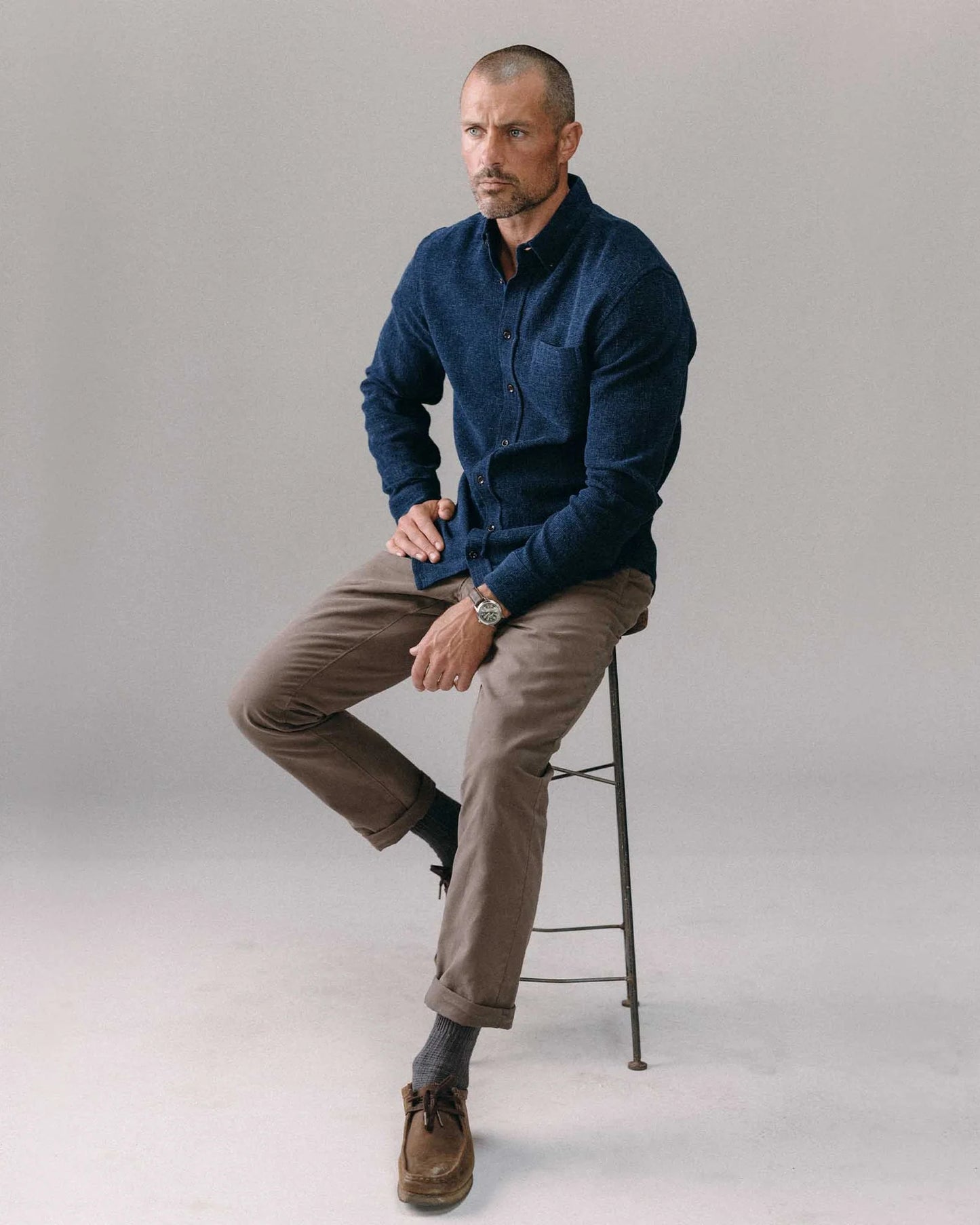 The Jack in Rinsed Indigo Waffle